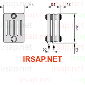 Радиатор IRSAP Tesi 60365/3 T50 CL 01